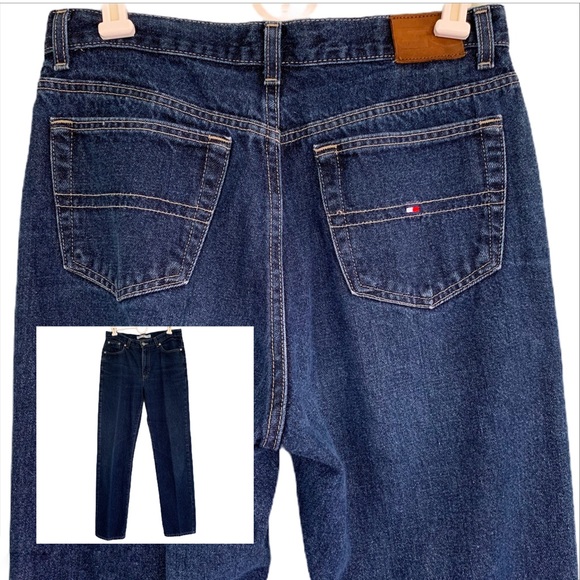 tommy hilfiger high rise mom jeans